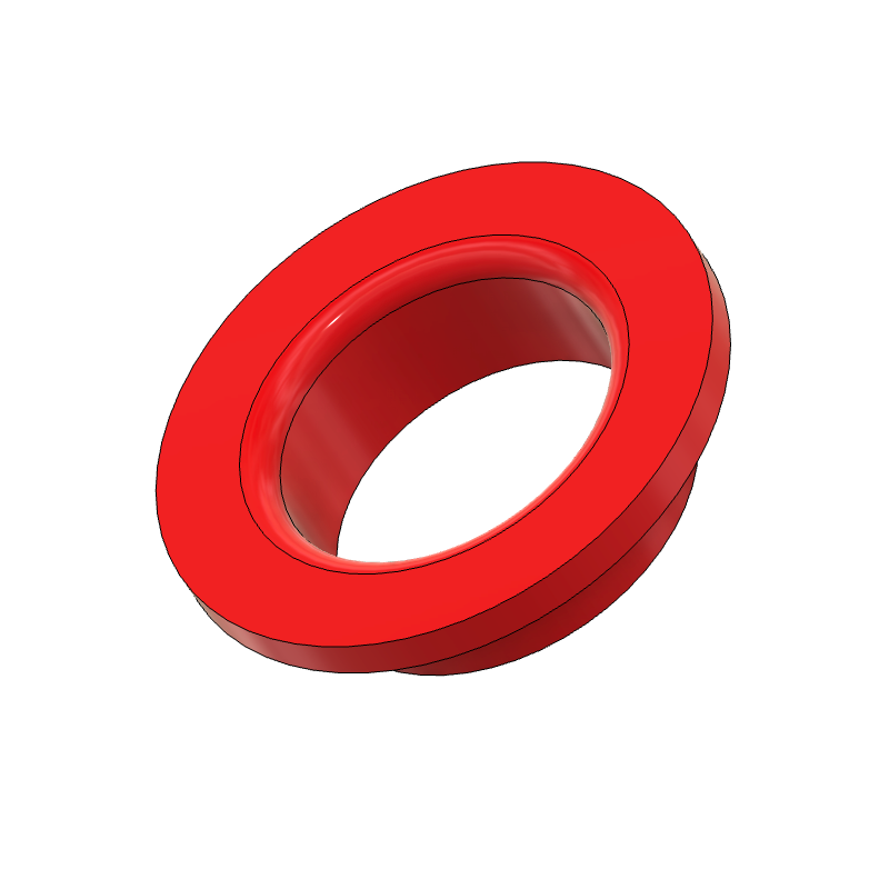 RC Gas Turbine 12mm Plastic grommet Red