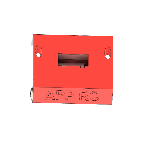 Advanced Radio screen extension with Angled mount red