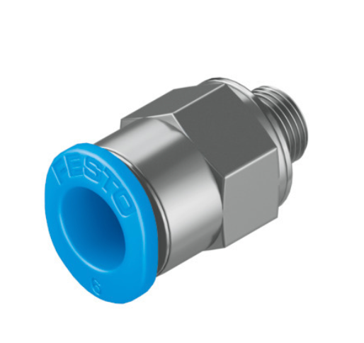 Festo Male M5 to 6mm Tubing Adapter QSM-M5-6 153306