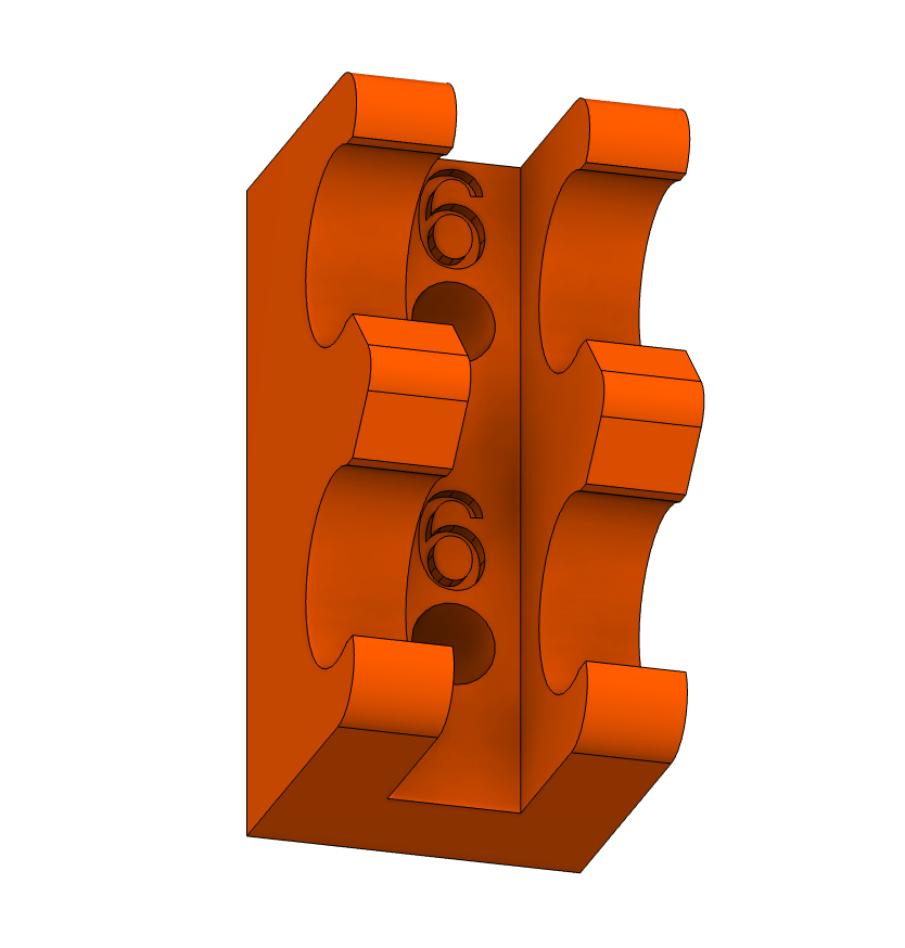 Fuel Line Holders Double 2 Each