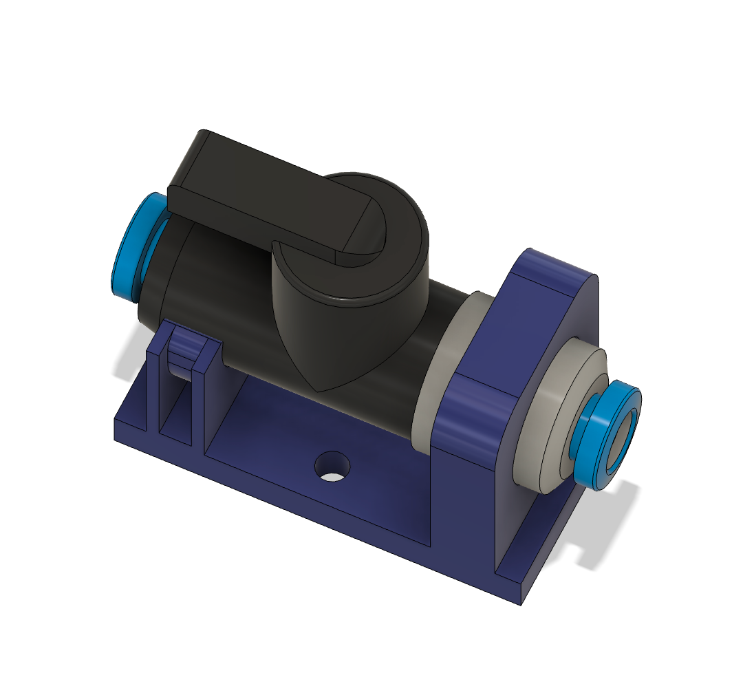 Festo 4mm Ball Valve Mount Black