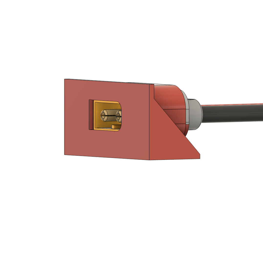 XT60 Connector Side Mount Red