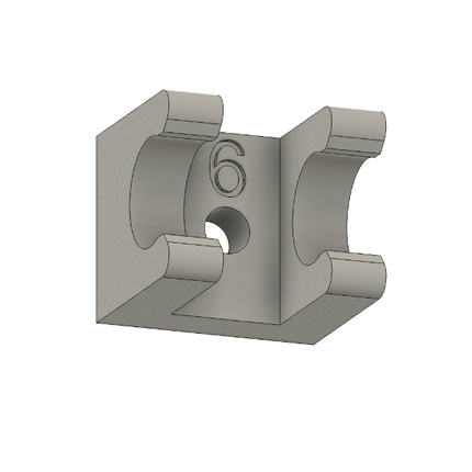 6mm Fuel Line Holders Gray RC Jet