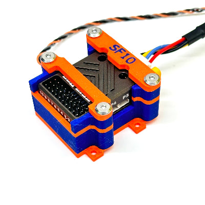 SF10 RC Gas Turbine Mount Orange and Blue