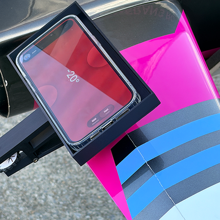 RC Jet deflection gauge phone holder