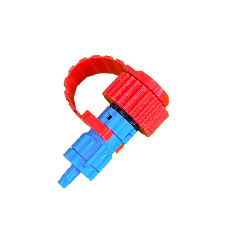 Dry Break Male Plug With Lanyard