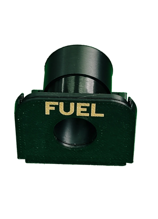 Black Dry Break Side Mount labeled FUEL 