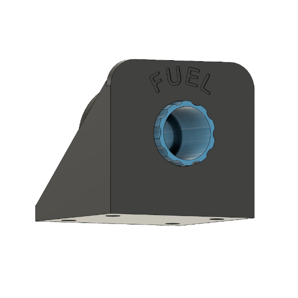 Dry Break Side Mount Fuel Black 2