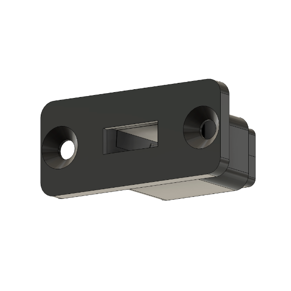 Female Servo Connector Mount JR Black