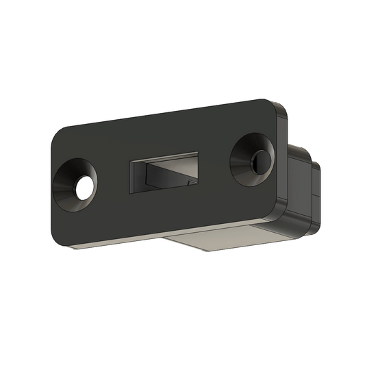 Female Servo Connector Mount JR Black