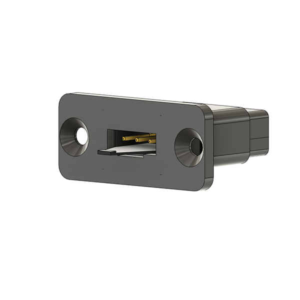 Female Servo Connector Mount Black