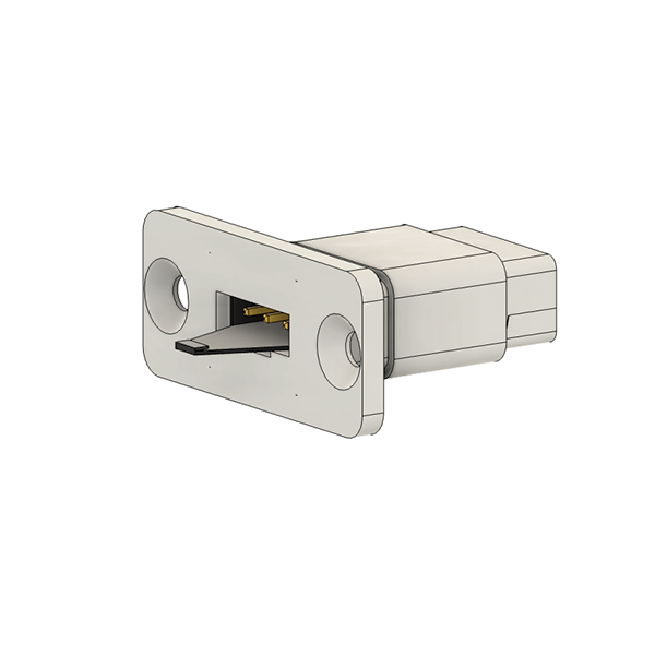 Female Servo Connector Mount Gray