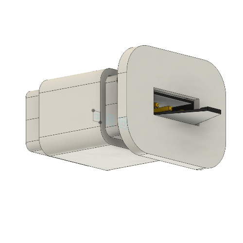 Female Servo Connector Surface Mount  Gray
