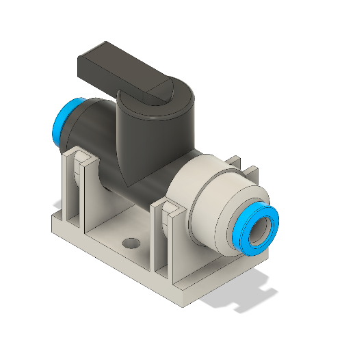 Festo 6mm Ball Valve Mount gray