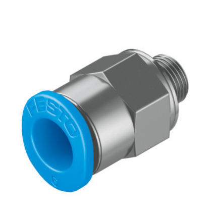 Festo Male M5 to 6mm Tubing Adapter QSM-M5-6 153306