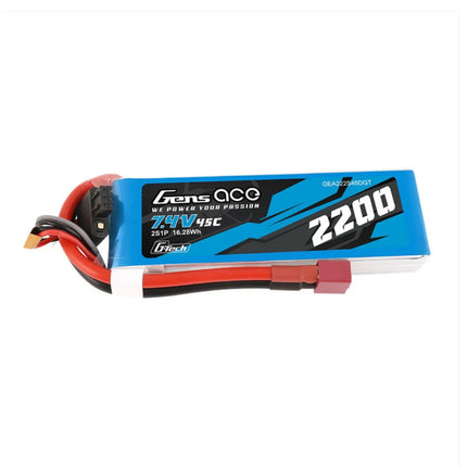 Gensace 2S 7.4V Lipo Receiver Battery