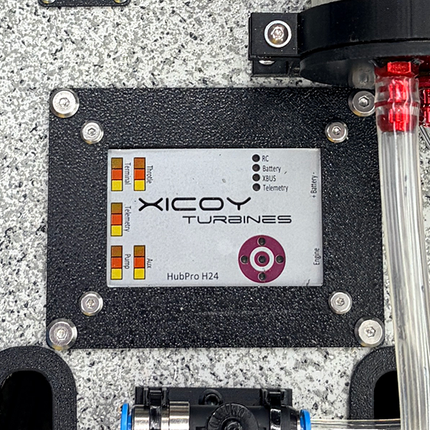 Xicoy Hub Pro Flush Mounted Black for Radio Control Jets