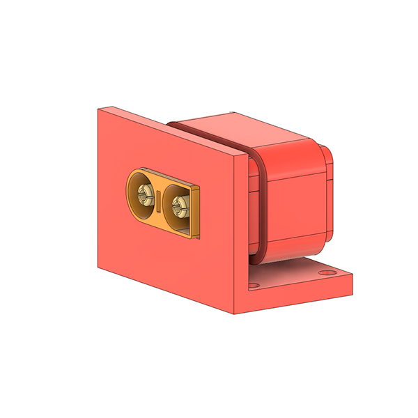 IC-3 Connector Side Mount Wide Red