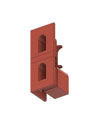 IC5 Connector Double Side mount Red