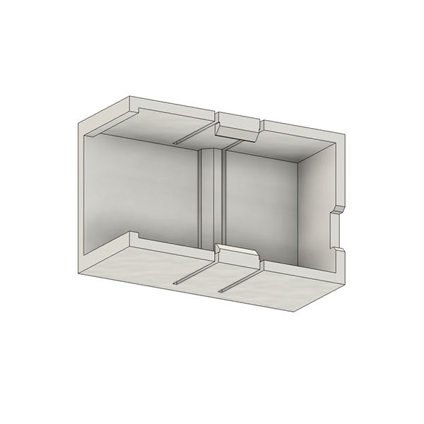 JR RG012BX Receiver Mount Gray