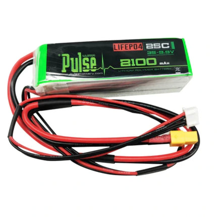Pulse 2100 mAh 3S 9,9 V 25C Empfänger-Turbinen-LiFePO4-Akku – XT60-Stecker
