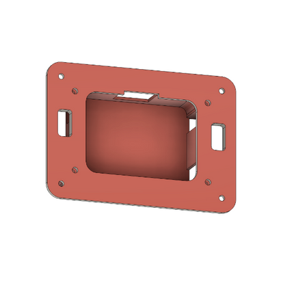 Advanced Radio SF-16 Flush Mount Black Red