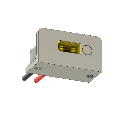 XT-30 Female 90 Degree Side Mount Gray