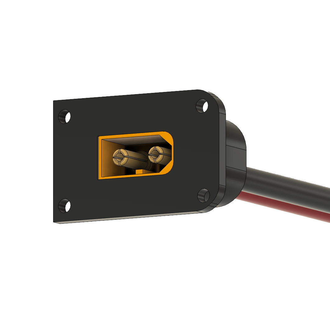 XT60 Female Housing Surface Mount  (AMASS)