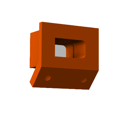 XT60 Mount 45 Degree Orange