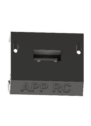 Advanced Radio Screen Connection Angled Mount Black - Approach RC Concepts