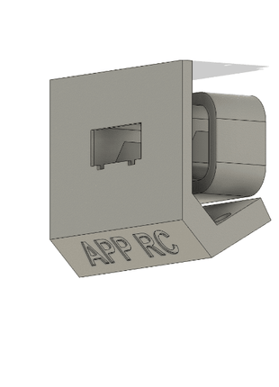 Advanced Radio Screen Connection Angled Mount Gray- Approach RC Concepts