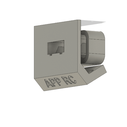Advanced Radio Screen Connection Angled Mount Gray- Approach RC Concepts