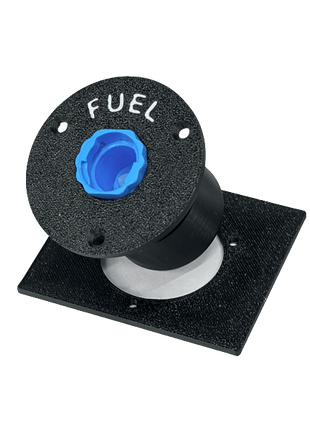 Dry Break Connector Flush Mount FUEL  Black- Approach RC Concepts