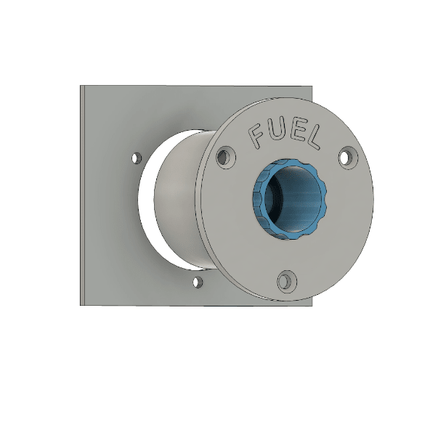 Dry Break Connector Flush Mount FUEL Gray- Approach RC Concepts