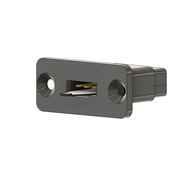 Female Servo Connector Mount FUTABA (Universal) PKG 3 - BLACK - Approach RC Concepts