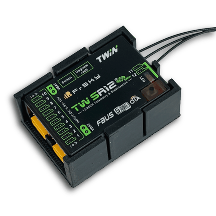 FRSKY TW SR12 Radio Control 12 Channel Receiver Mount Black - Approach RC Concepts