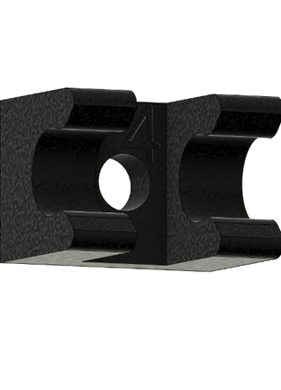 4mm Fuel Line Holders Black - Approach RC Concepts