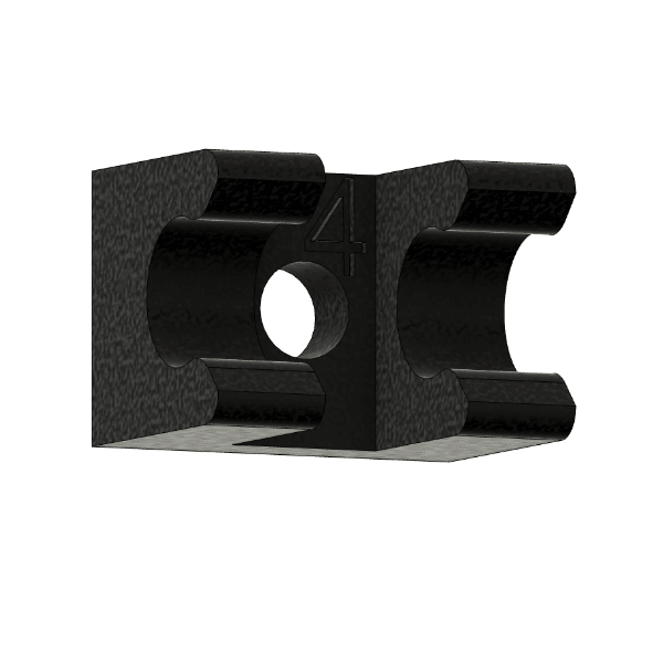 4mm Fuel Line Holders Black - Approach RC Concepts