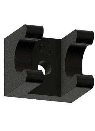 6mm Fuel Line Holders Black- Approach RC Concepts