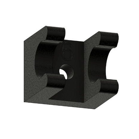 6mm Fuel Line Holders Black- Approach RC Concepts