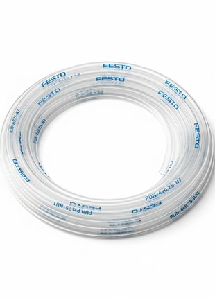 Festo 4mm clear polyurethane tubing coiled