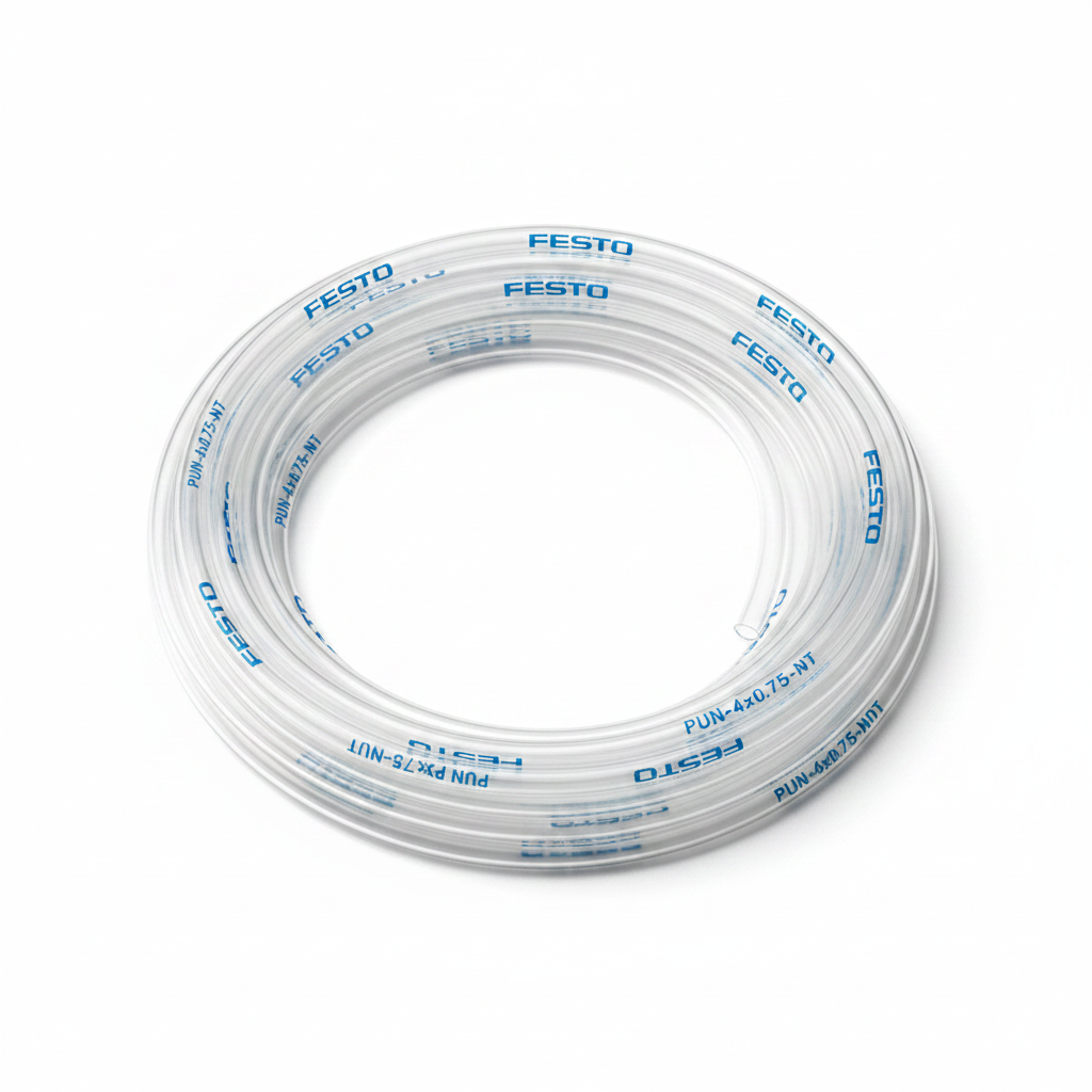 Festo 4mm clear polyurethane tubing coiled