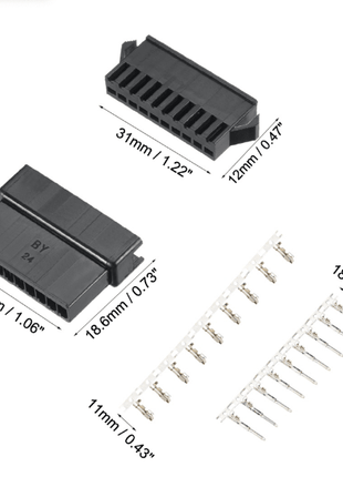 JST - SM 10 Pin Connector Set - Approach RC Concepts