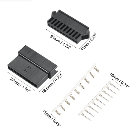 JST - SM 10 Pin Connector Set - Approach RC Concepts
