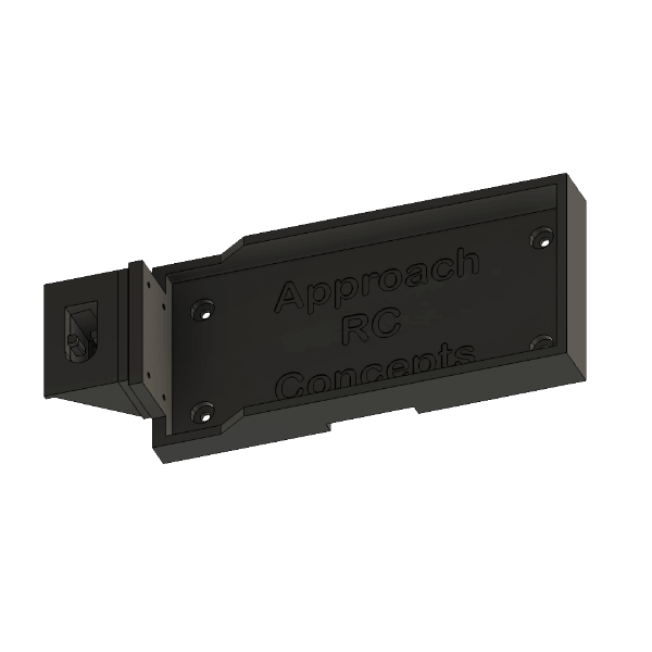 Pulse 3600mah 5000mah 2S Lipo Battery Tray with EC3 Mount Black- Approach RC Concepts