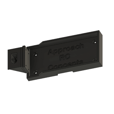 Pulse 3600mah 5000mah 2S Lipo Battery Tray with EC3 Mount Black- Approach RC Concepts