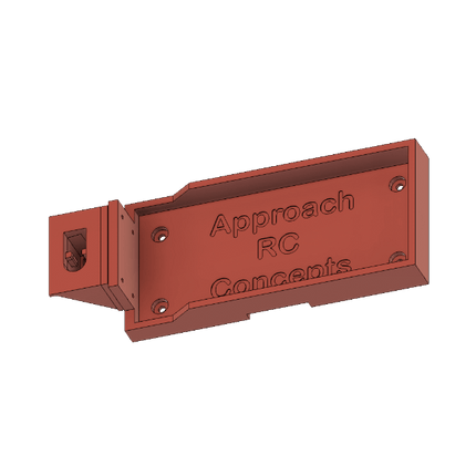 Pulse 3600mah 5000mah 2S Lipo Battery Tray with EC3 Mount Red- Approach RC Concept