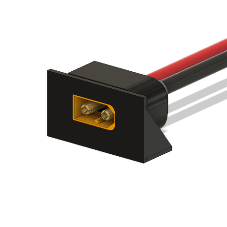 XT 60 Connector Mount 90 Degree Pkg 2 - Approach RC Concepts
